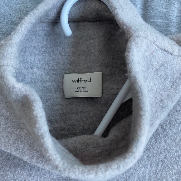 Wilfred Touraine Sweater Poncho, Grey, XXS/XS - Picture 4 of 6